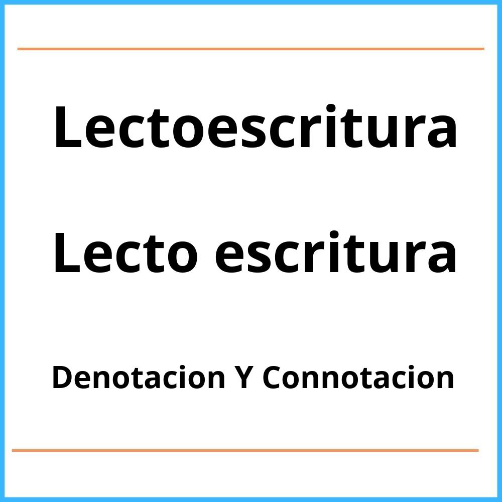 Ejercicios Denotacion Y Connotacion Pdf