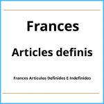 Ejercicios Frances Articulos Definidos E Indefinidos Pdf