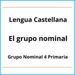 Ejercicios Grupo Nominal 4 Primaria Pdf