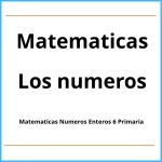 Ejercicios Matematicas Numeros Enteros 6 Primaria Pdf